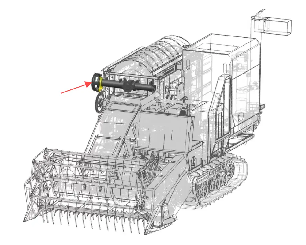 Agricultural Potato Harvester Gearbox for Harvesting Potato 5 Agricultural reversing harvester gearbox installed on machine