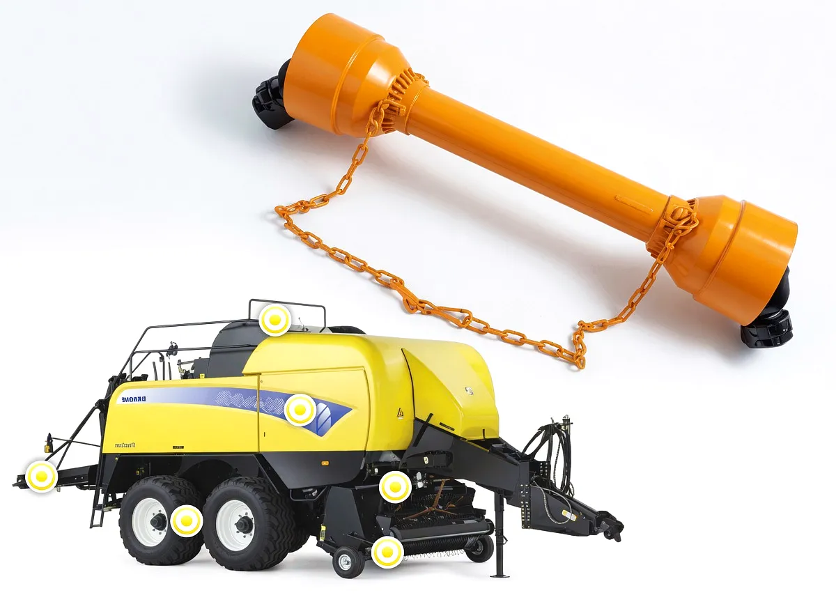 Jaylor TMR PTO Shaft universal joint detail