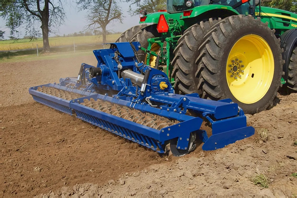 Power Harrow Combination Drill Seedbed UK Farm