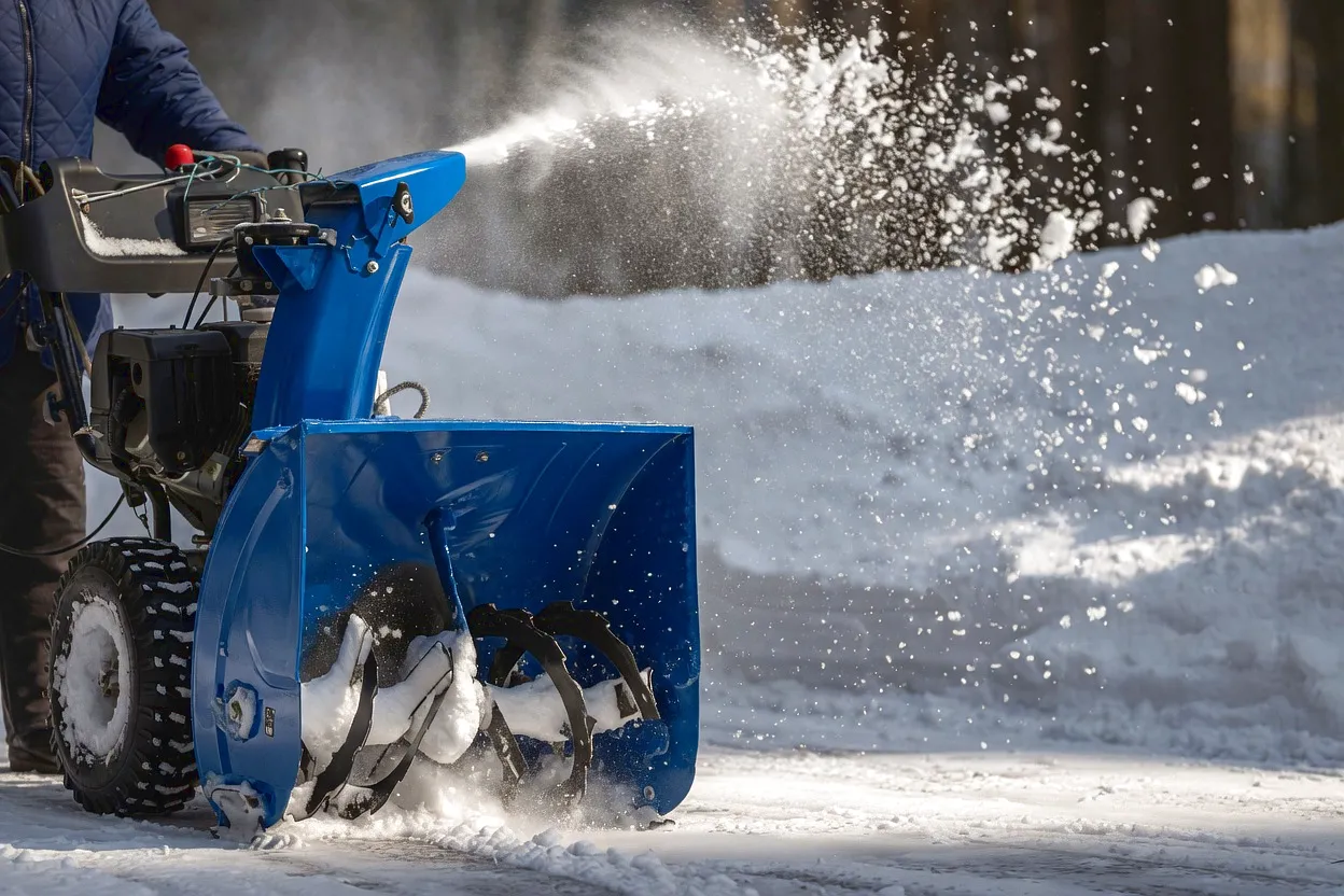 Airport Runway Snow Clearance PTO Snow Blower in Operation